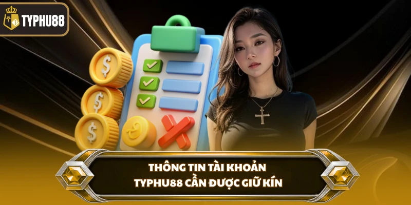 Thông tin tài khoản Typhu88 cần được giữ kín